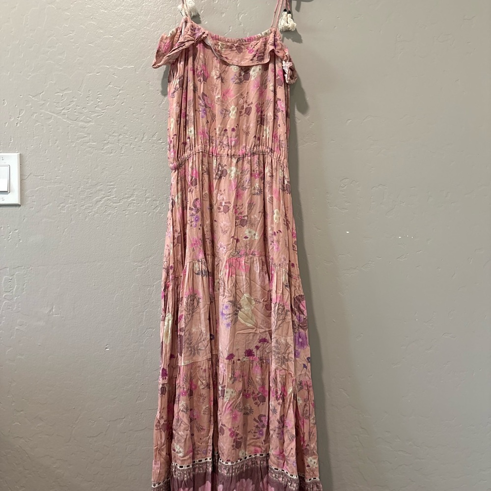 Spell & The Gypsy Pink Spaghetti Strap Long Dress - Picture 8 of 8